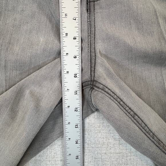 Christopher and Banks Mid Rise Straight Leg Jeans Women's 10 Gray Studded Pocket - Picture 9 of 15